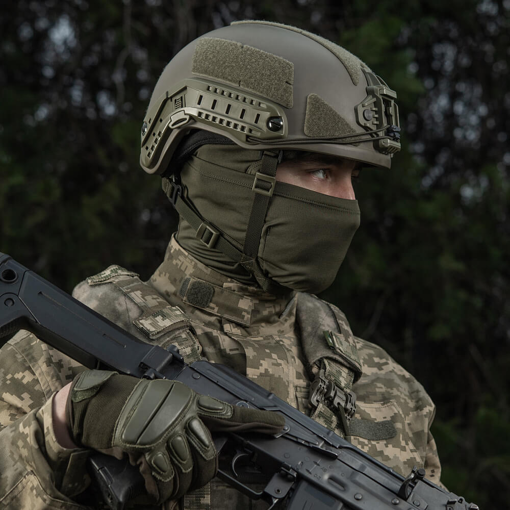 Балаклава-ніндзя M-Tac потовідвідна Polartec Army Olive Фото 2